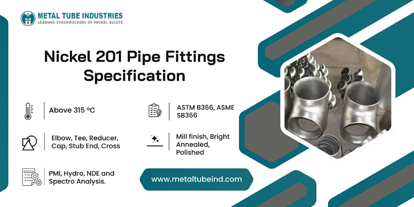 Nickel 201 Pipe Fittings Specification